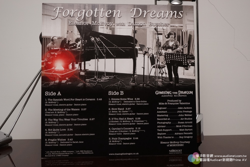 Forgotten Dream 追龍唱片現場直刻黑膠唱片與CD