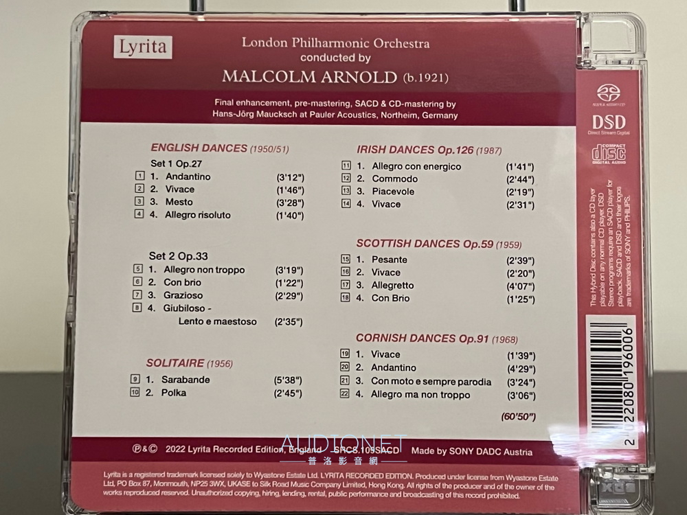 Malcolm Arnold的｢English Dances、Scottish Dances」SACD版