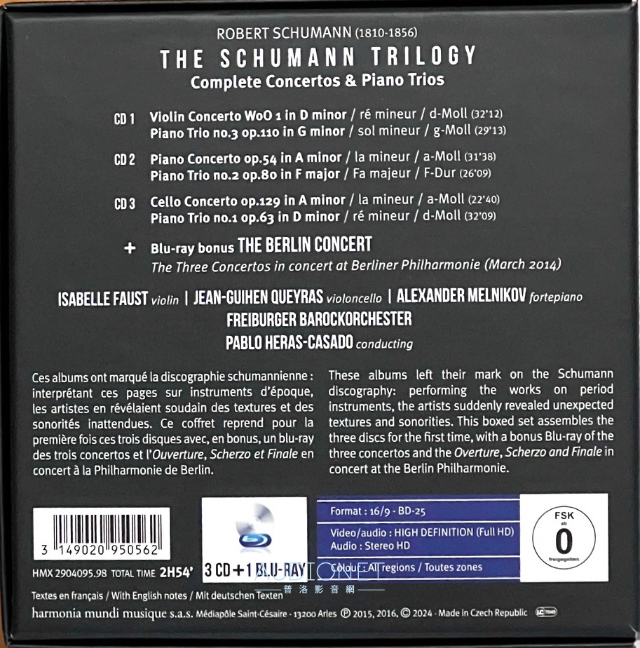The Schumann Trilogy舒曼三部曲，不買可惜。