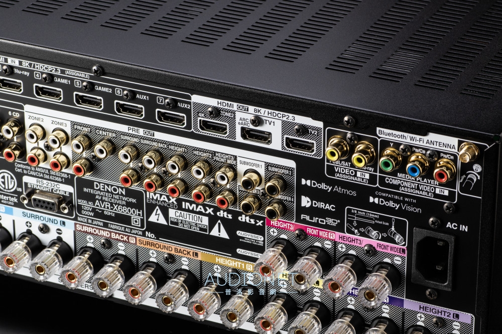 Denon AVR-X6800H環繞擴大機評測：聲音渾厚、音場開闊、定位細膩，單機就能給人像進電影院的感覺 ... ... . ...